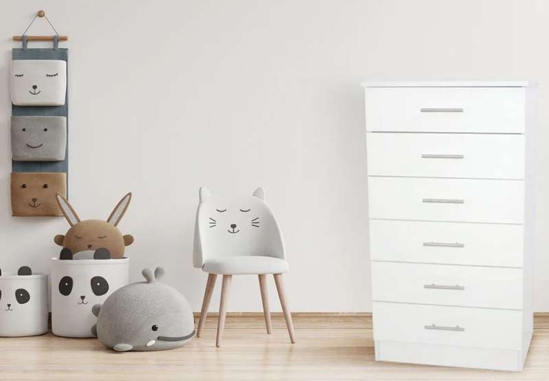 Lagos Chest of Drawers White