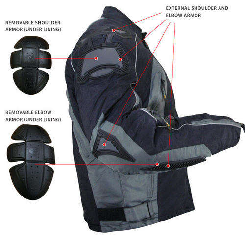 CE Approved Tri-Tex Breathable Fabric Motorcycle Racing Jacket XX-L