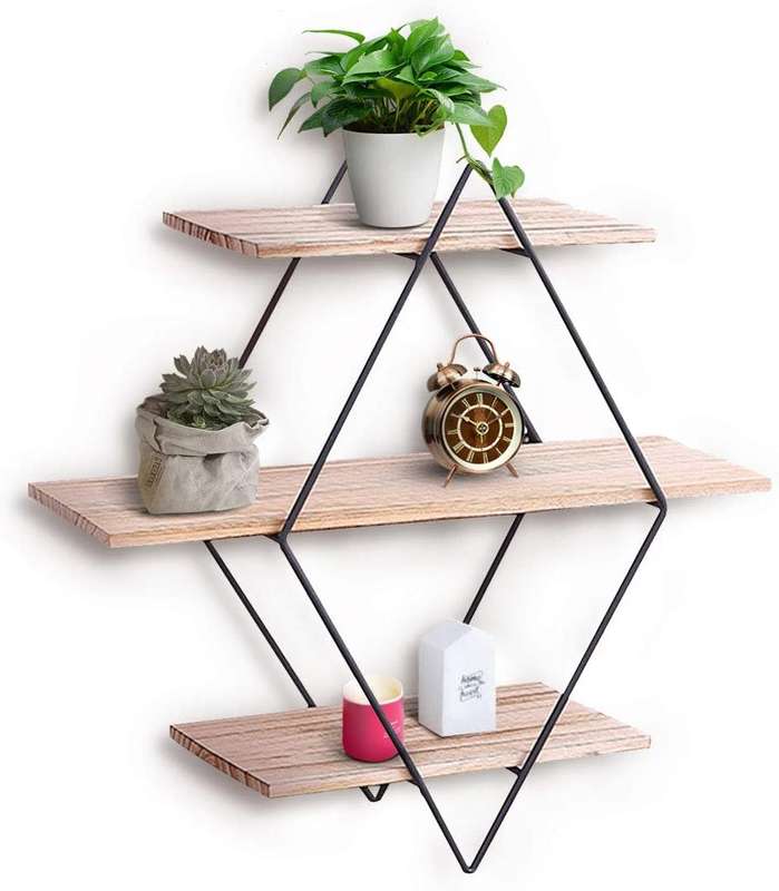 Solid Wood Decorative Floating Rustic Wall Shelves