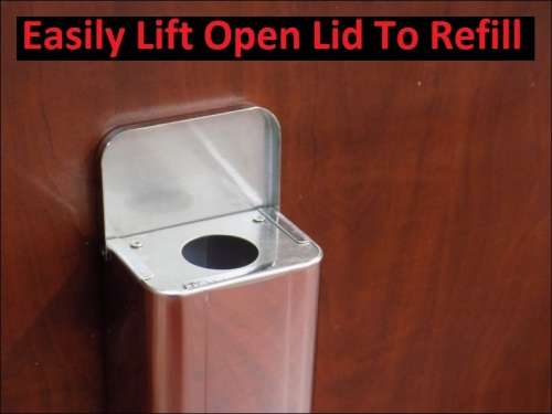 Soap Dispenser steel crome finish with plastic inner 350ml
