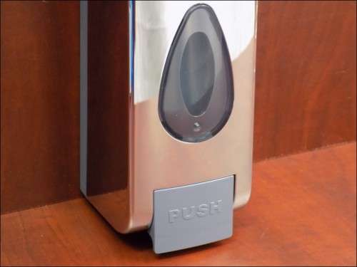 plastic soap dispenser
