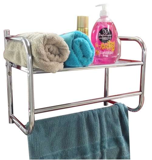 1 tier towel rack chrome plated