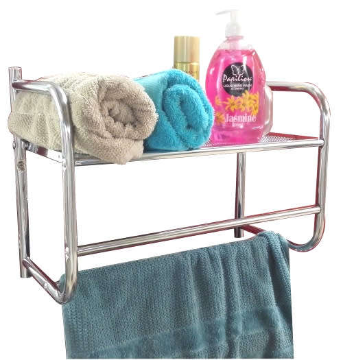 1 tier towel rack chrome plated