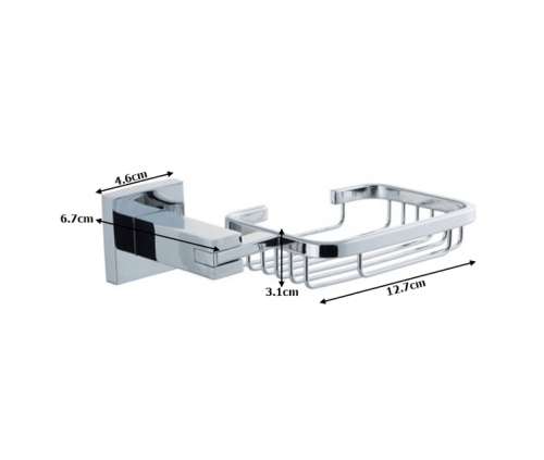 Soap Dish Full Square Stainless
