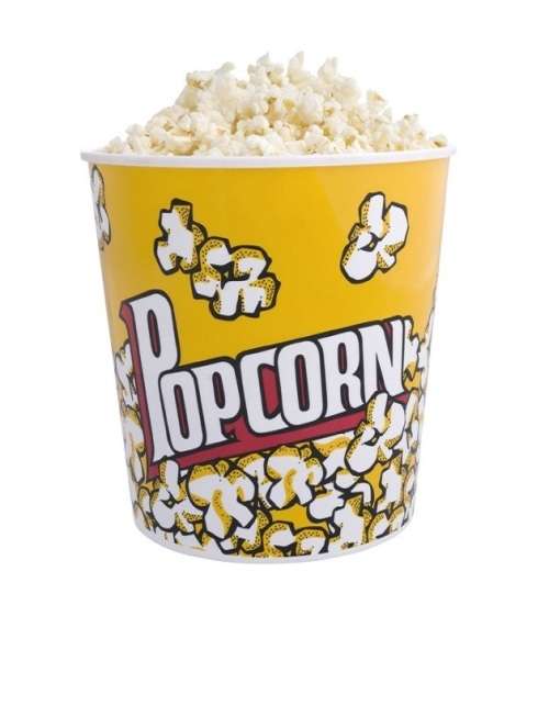 3 piece Plastic Pop Corn Bowl Set