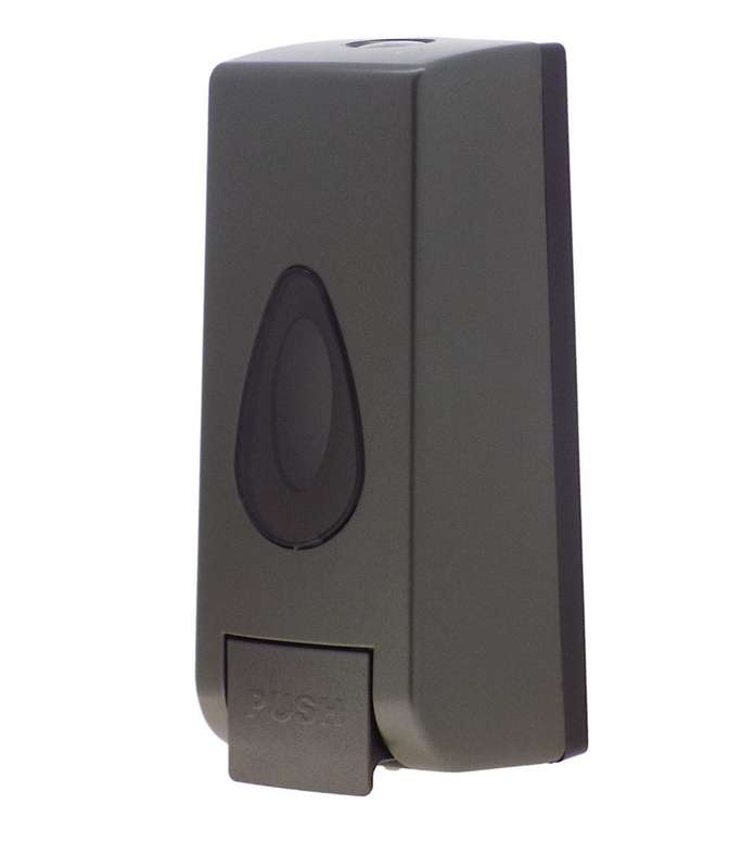 Elegant 300ml Soap Dispenser Plastic Square - Grey