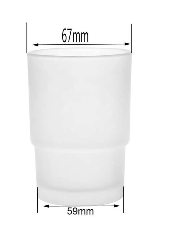Toothbrush Glass Replacement - Frosted