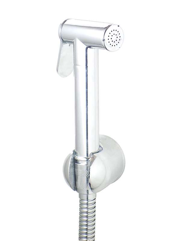 Bidet Set Stainless Steel + Wall Bracket + 1.2m Hose/Pipe