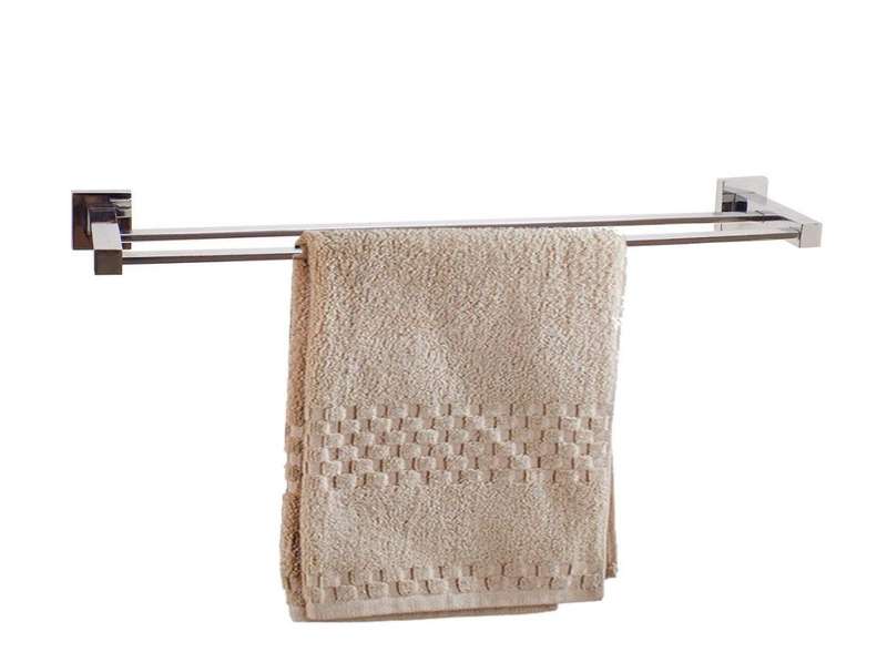 Double Towel Rod Square Stainless Steel