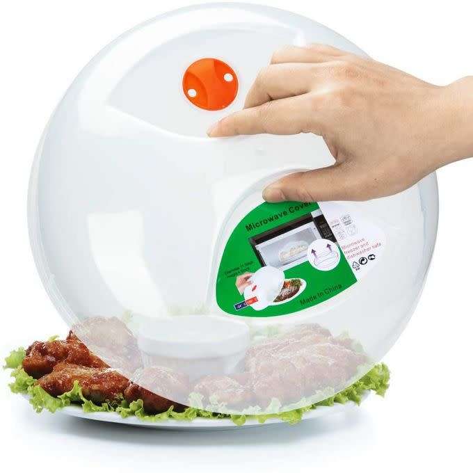 Microwave Plate Cover Plastic Transparent - Small (25cm)