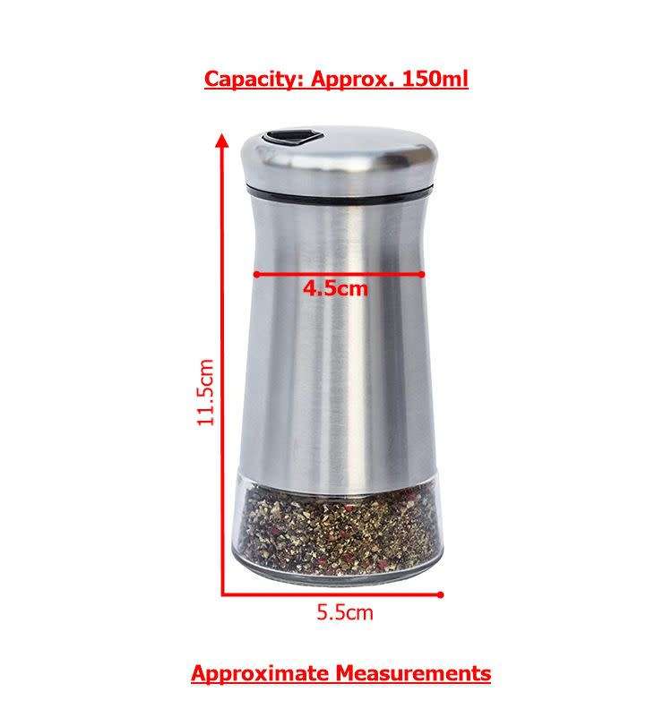 Rotating Top Salt And Pepper Set with Adjustable Pouring Holes