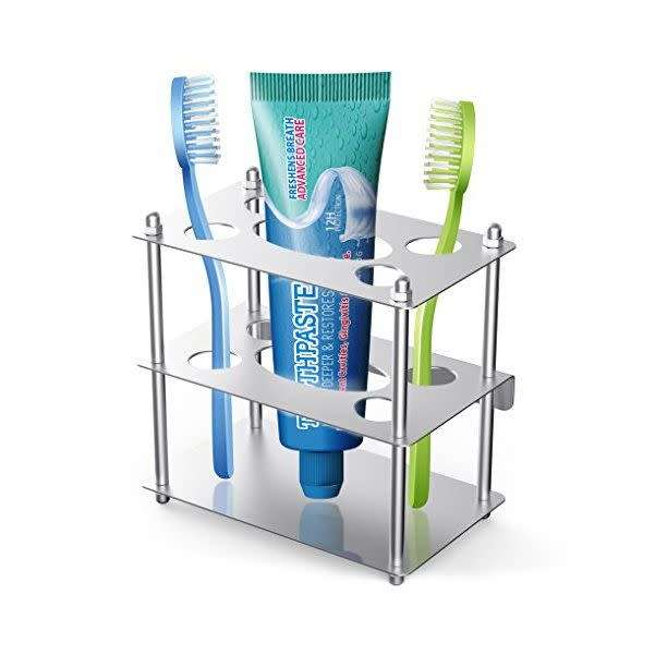 Toothbrush Holder Stainless Steel - Square