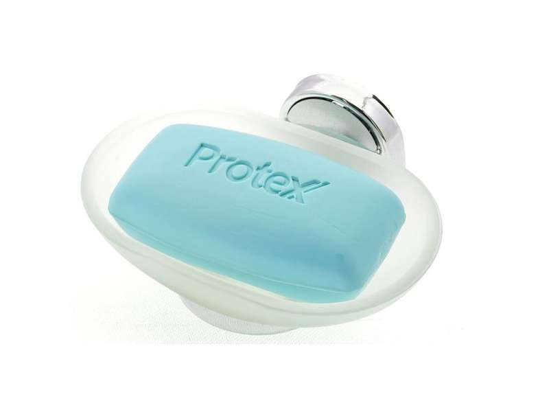 Soap Dish Holder With Frosted Oval Soap Dish