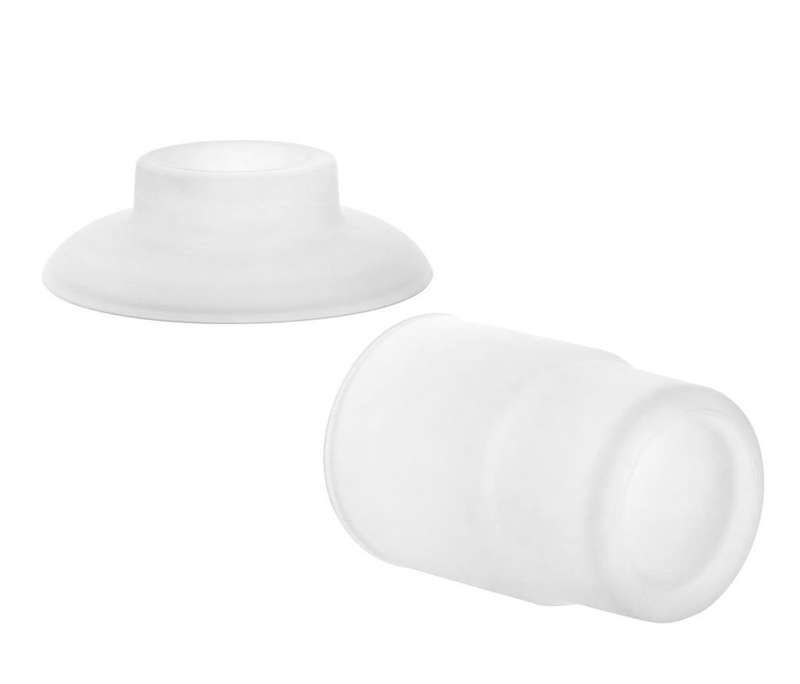 Toothbrush + Soap Dish Round Glass Replacement - Frosted Combo