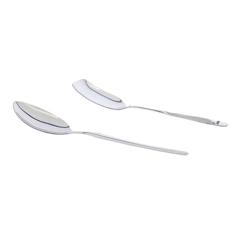 2 x Heavy Duty Flat Spoon Rest and 2 x Serving Spoons - Value Combo