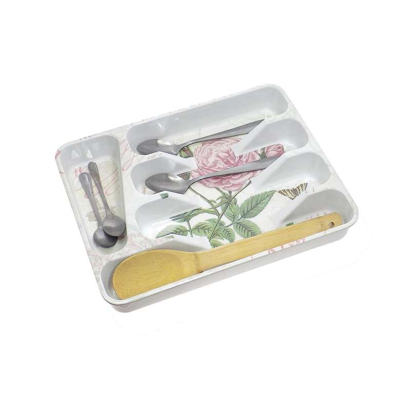 Cutlery Divider & Multi-purpose Draw Organiser - Plastic Printed