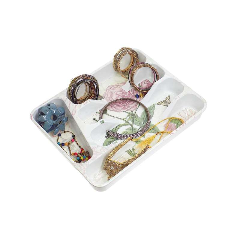Cutlery Divider & Multi-purpose Draw Organiser - Plastic Printed