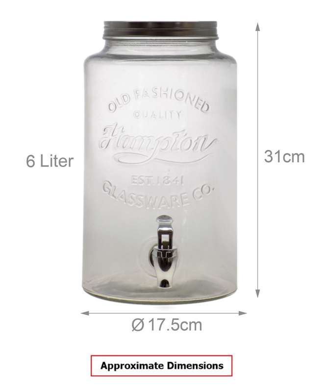 6 Litre Glass Juice Dispenser