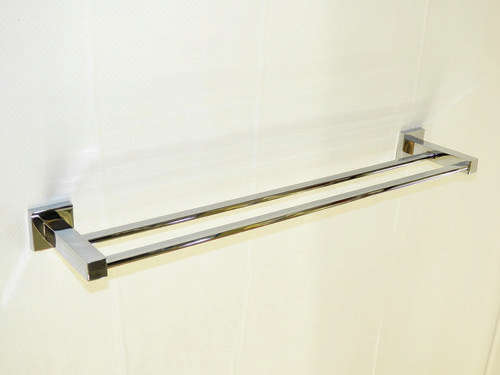 Double Towel Rod Square Stainless Steel