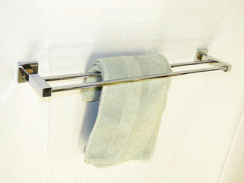 Towel Rod Double Square Stainless Steel
