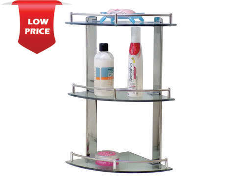 3tier Corner Glass Shelf
