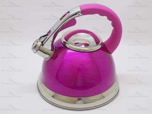 Pink Whistling Stove Kettle For Gas Stove.Induction Stove 2.7L Soft Touch Handle.LOW PRICE&SHIPPING