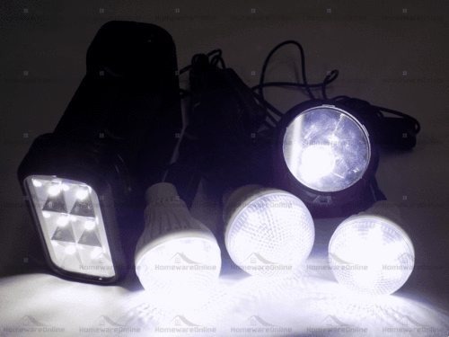 GDLite Digital Lighting Solar System Kit With 3 Bulbs and a HeadLight LOW PRICE . LOW SHIPPING.