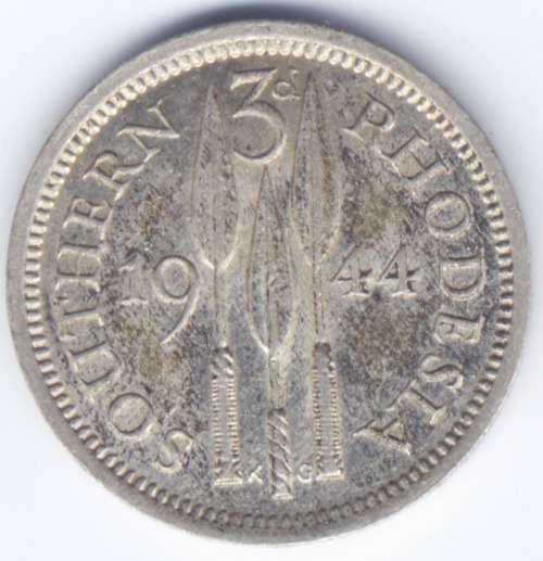 Southern Rhodesia, Shilling 1935, 3d 1932, 3d 1944, 1/2d 1934, 1938, 1939, 1942, 1954