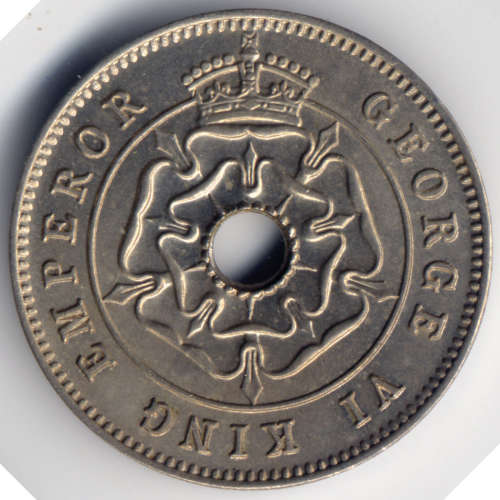 Southern Rhodesia, Shilling 1935, 3d 1932, 3d 1944, 1/2d 1934, 1938, 1939, 1942, 1954