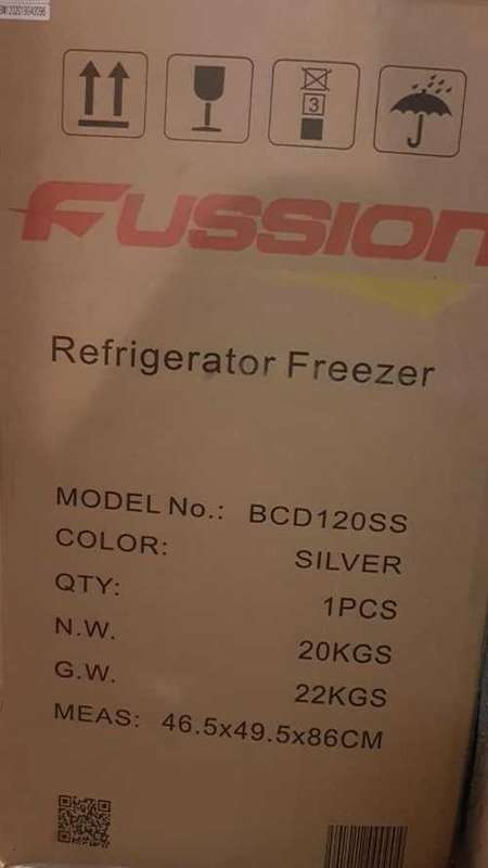 New Bar Fridge - Fussion BCD120SS