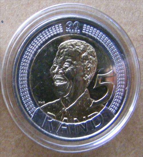 Untouched!!!!!!2008 Nelson Mandela R5 fitted with acrylic holder
