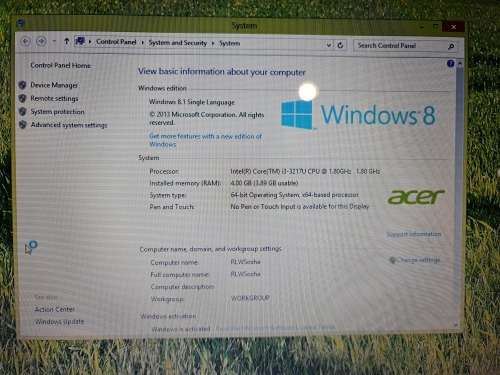 Acer Aspire E1-570 Intel Core i3