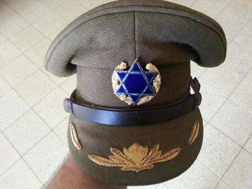 Rare Senior Jewish Chaplain Peak Cap