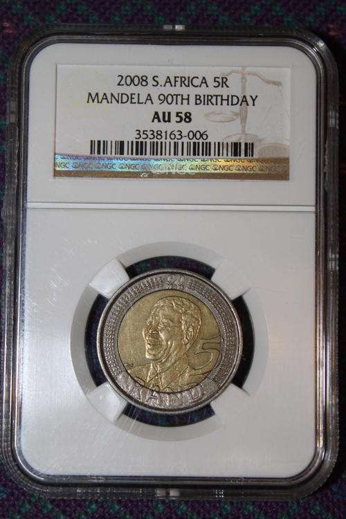 ### 2008 R5 MANDELA BIRTHDAY AU 58 NGC ### GOOD COIN & EVERYBODY SHOULD OWN ONE