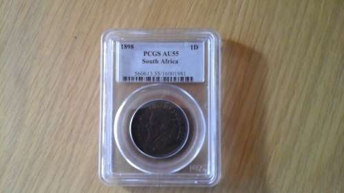1898 PENNY AU55 PCGS