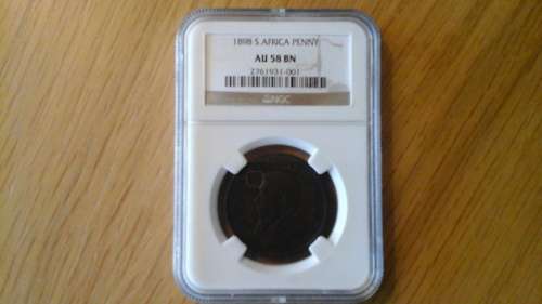 1898 PENNY AU58 BN NGC