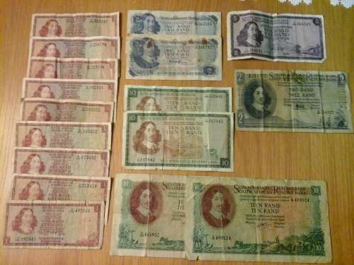 SOUTH AFRICAN BANK NOTE COLLECTION - BID PER NOTE
