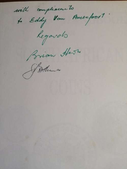 HERNS BOOK ON COINS 1999 HARDBACK WITH SIGNATURE