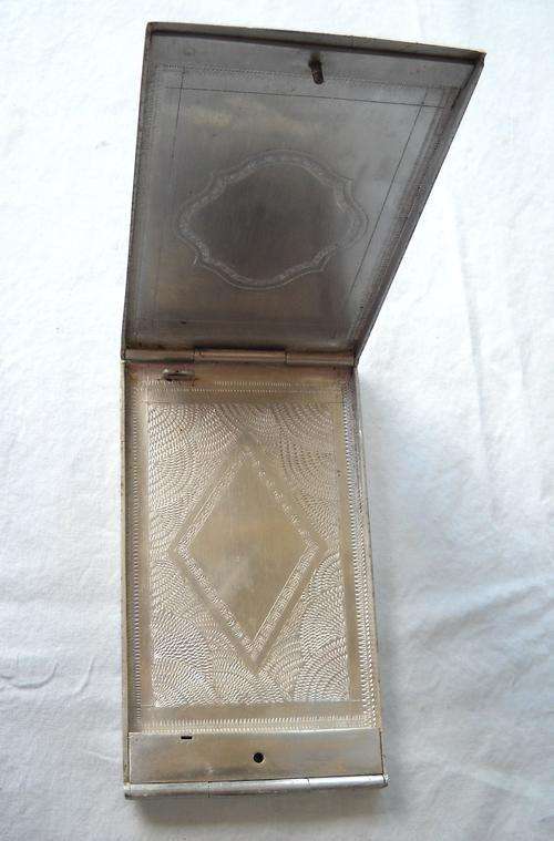 Vintage Alluminium Cigarette Case - good condition