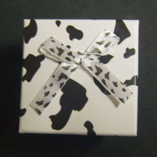 White And Black Display Box, 50mm x 50mm - Sold Individually.