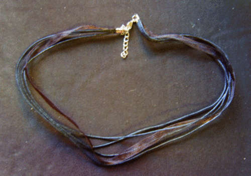 Black 4 + 1 Cord with Lobster,33cm length - Sold Individually.