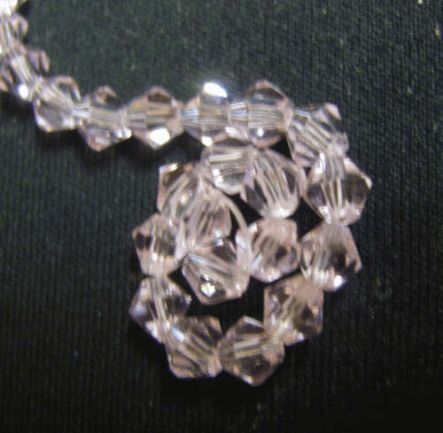 Light Pink Glass Bicone, 4mm - Pack of 10.
