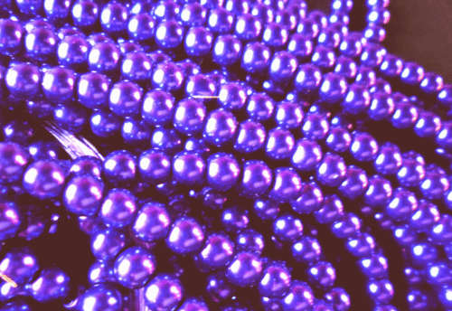 Christmas Sale!!  Vibrant Purple Glass Pearls, 10mm - Per String (+/- 85).