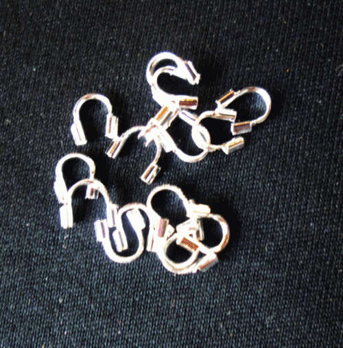 30% Off Sale!!  Silver Tone Wire Guards, 5mm x 5mm - Pack of 20.