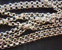 30% Off Sale!! Nickle Round Link Chain, 4mm - Per 1m Length.