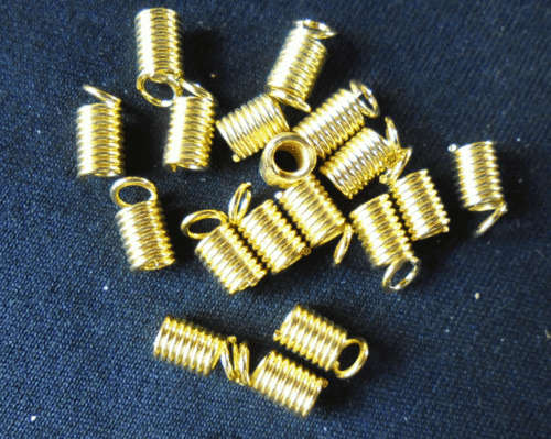 Gold Tone End Springs, 8mm x 4mm - Pack of 50