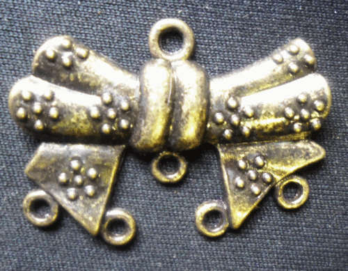 Bronze Bow Component, 35mm x 26mm - Sold Individually.