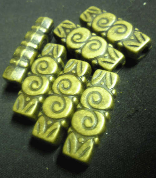 Bronze Metalized Spacer, 30mm x 11mm - Sold Individually.