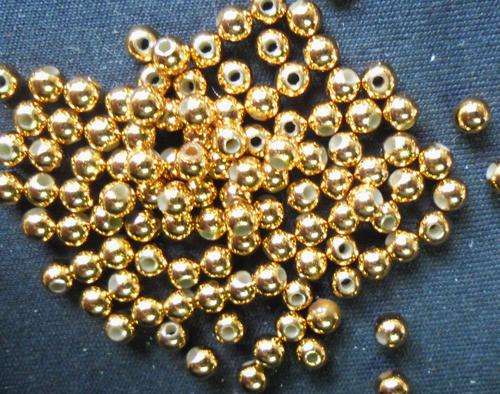 WINTER SALE!!  Acrylic Gold Rounds, 4mm - Pack of +200.