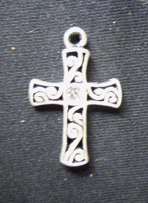 Nickle Cross Pendant, 27mm x 18mm - Sold Individually.